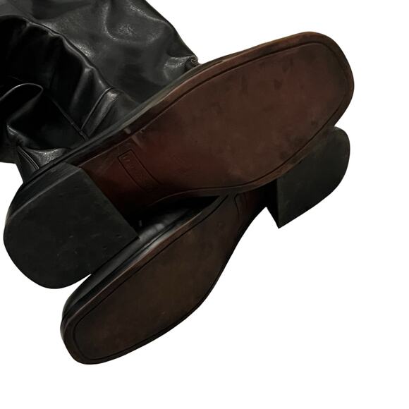 Franco Sarto L-Giselle Wide Calf Knee High Boot Leather Black Size 9.5 M NWOT - Picture 7 of 10